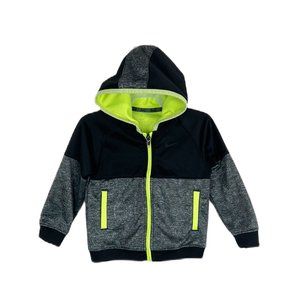 Nike Sweater Baby 24M Black Full Zip Front Hoodie Dri-Fit Kids Boys
